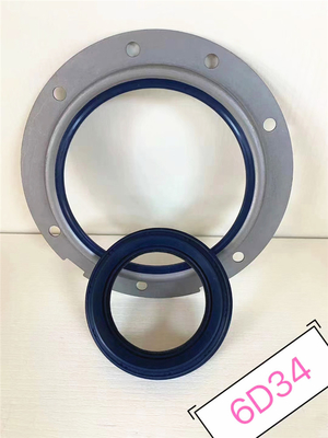 6D108 S6K 6D34 6D31 6D95 Segel Minyak Depan Crankshaft Untuk Mesin Excavator
