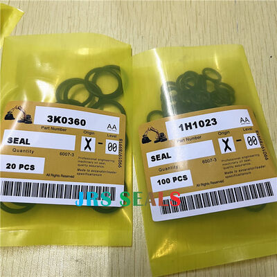 5H6734 6V6228 6V5266 3K0360 1H1023 NBR Oring Hitam untuk Kit Kemudi Tift Pengangkat Loader Silinder Hidraulik