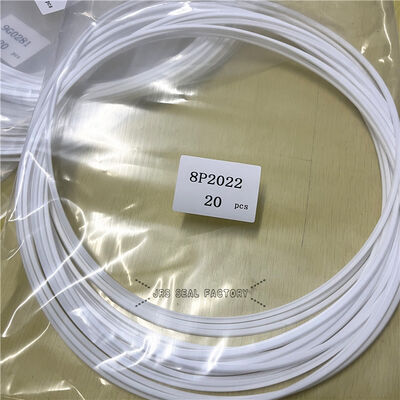 8P2022 8P-2022 PTFE Kit Segel Ember Boom Lengan Ekskavator Silinder Hidraulik Segel Debu Cadangan Putih PTFE